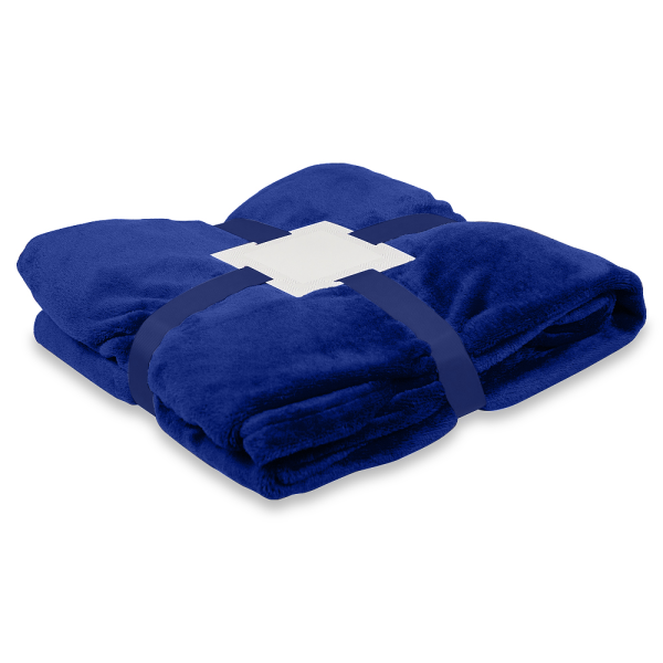 Плед мягкий флисовый Super Soft  Comfort Travel, 125*170 см, синий 654С
