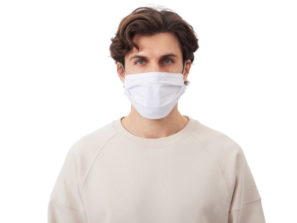 Маска для лица многоразовая для сублимации, размер M-L, белый