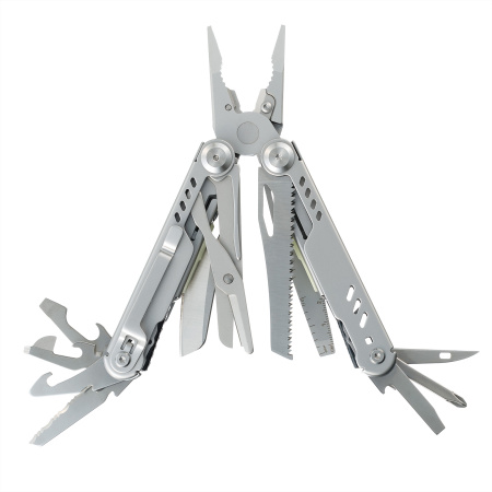 Мультитул Stinger, 110 х 27 мм, 21 функция, сталь, серебристый, в картонной коробке, в комплекте нейлоновый чехол