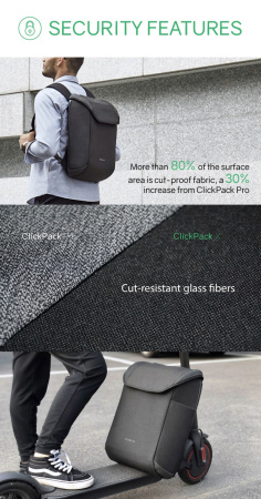 Рюкзак KORIN ClickPack X 45х32х15,5 см, с клапаном, черный