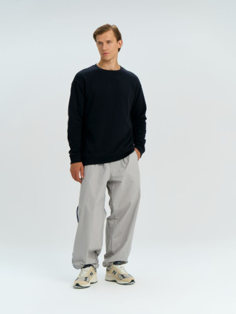 Свитшот оверсайз унисекс Omnifit, черный, размер XS/S