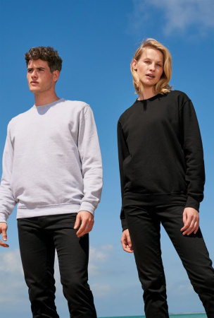 Свитшот унисекс Columbia, черный меланж, размер 3XL