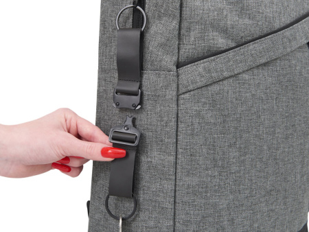 Отстегивающийся брелок-ремувка из эко-кожи Ninja, черный