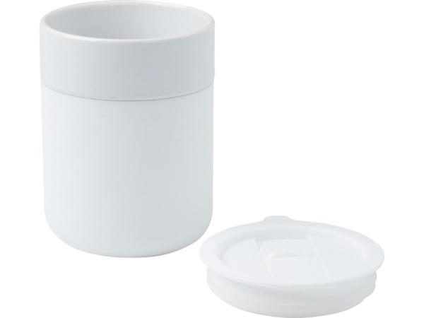 Кружка Java с силиконовой оберткой и пластиковой крышкой