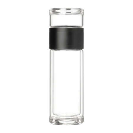 Бутылка стеклянная с двойными стенками Терсо (Terso), черная