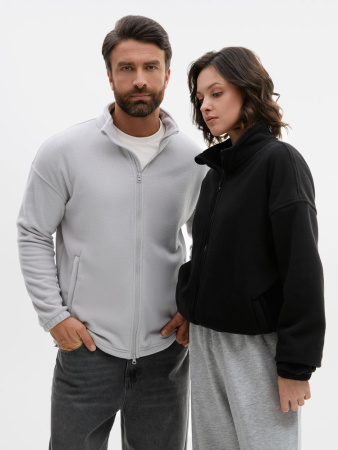 Куртка флисовая унисекс Nebo, черная, размер 3XL