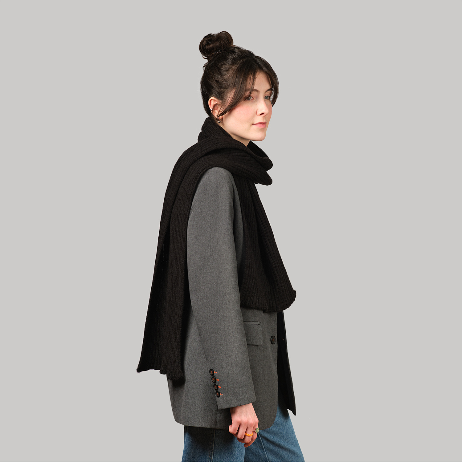 Шарф Forges вязаный, бежевый