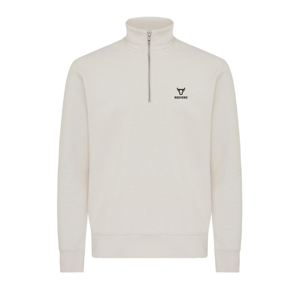 Свитшот на молнии Iqoniq Elgon из переработанного хлопка, 300 г/м²