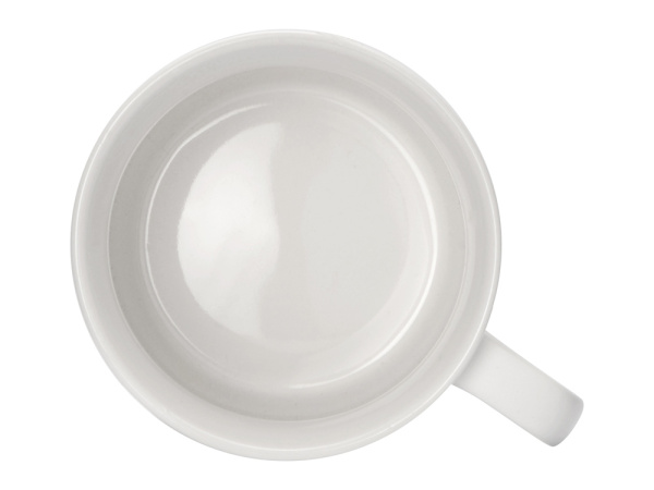 Матовая кружка Nancy 360 мл цветная снаружи, белая внутри, белый