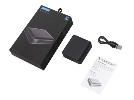 Внешний аккумулятор Brick 10 с быстрой зарядкой QC/PD, 10000 мАч, черный