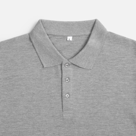 Рубашка поло унисекс Tervise, серый меланж, размер 3XL