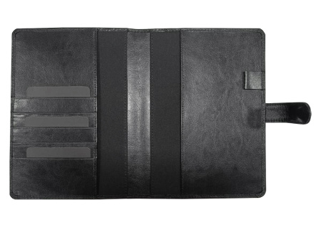 Ежедневник в суперобложке Country Leather Sky A5+ из нат. кожи, черный, недатированный, с магнитным клапаном, с блокнотом в подарочной коробке