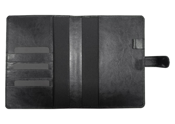 Ежедневник в суперобложке Country Leather Sky A5+ из нат. кожи, черный, недатированный, с магнитным клапаном, с блокнотом в подарочной коробке