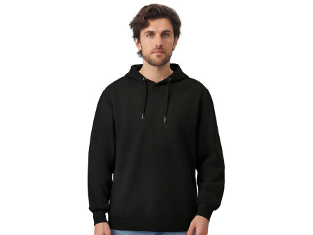 Толстовка с капюшоном оверсайз Lisbon унисекс, черный