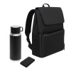 Подарочный набор Marco, черный (термос, ЗУ, рюкзак) Подарочный набор Marco, черный (термос, ЗУ, рюкзак)