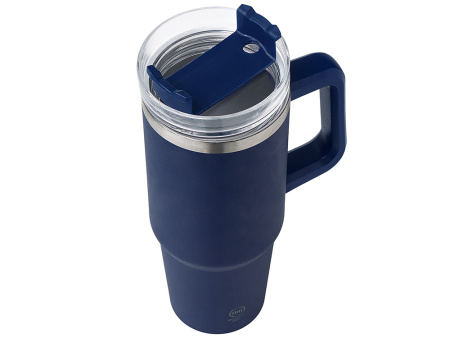Термокружка KRANSTON с двойными стенками из переработанной нержавеющей стали, синий нейви