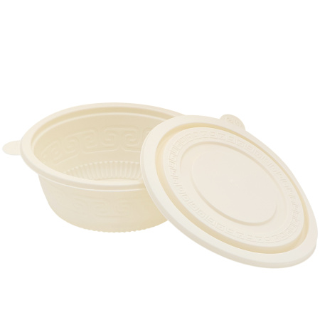 Набор контейнеров (супница) из кукурузного крахмала,  600 мл (50 шт)