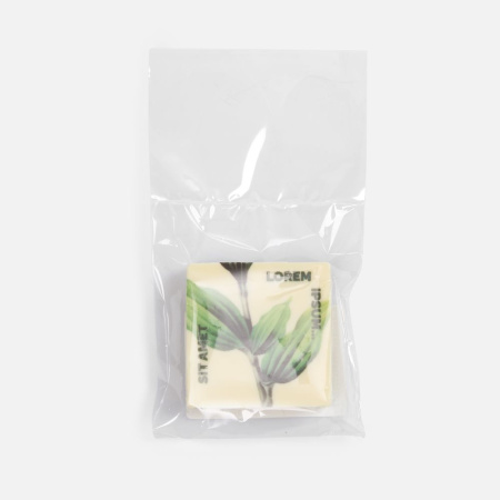 Печенье Dream White в белом шоколаде, квадрат