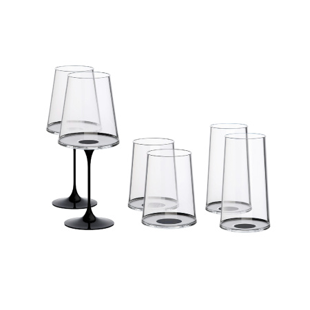 Хрустальный бокал для красного вина на магните Trebonn SplitGlass, 2 шт, 450 мл