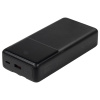 Внешний аккумулятор (powerbank) «Stream 20», 20 000 mAH, с двумя зарядными шнурами,  22,5W (Ватт)  super fast charge, Power Delivery (PD) 25.5W (dfnn), c цифровым дисплеем для контроля заряда, черный