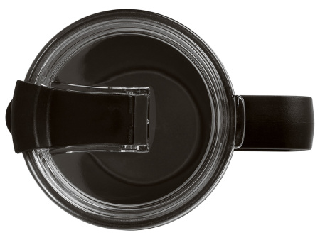 Термокружка Кенчер с двойными стенками из нержавеющей стали 304 и полипропилена, черный