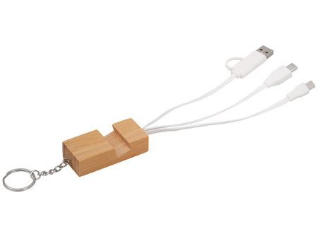 Универсальный кабель с подставкой 4-в-1 Unicable, белый Универсальный кабель с подставкой 4-в-1 Unicable, белый