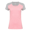Футболка ЖЕН меланж/розовый 20002