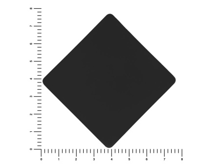 ПАТЧ РОМБ soft-touch (чёрный) 7,6 х 7,6 см