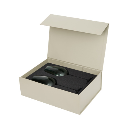 Подарочный набор 2 бокала для вина Капри (Capri) в серой коробке