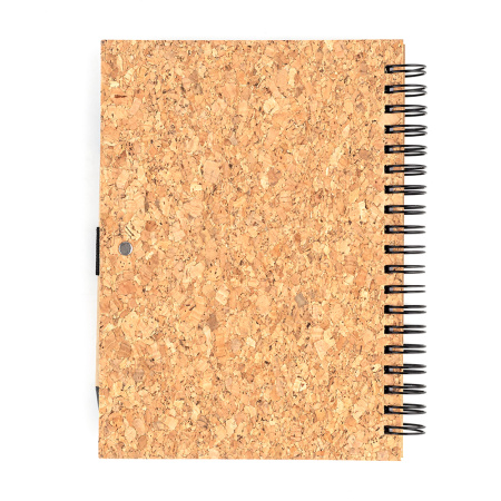 Блокнот Гарольд со стикерами и шариковой ручкой, черный