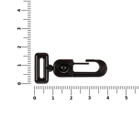 Застежка-карабин Carabine, S, черный