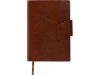 Бизнес блокнот А5 Monoi с клапаном, твердая обложка, 128 листов, коричневый