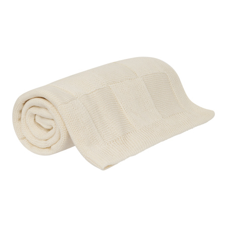 Плед Cella вязаный, бежевый (без подарочной коробки)