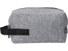Органайзер для электроники и проводов Felt из RPET-фетра с ручкой, серый с черным
