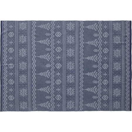 Плед Elnik, синий с молочно-белым