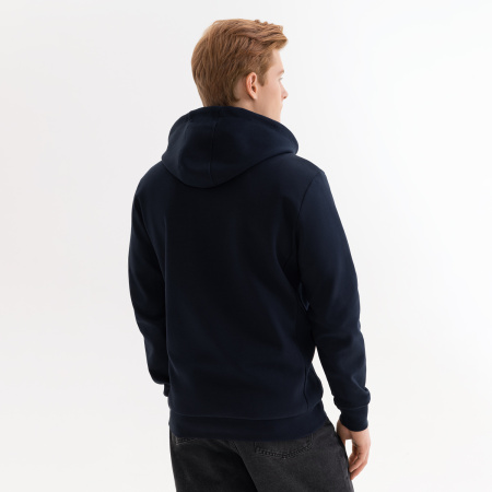 Толстовка на молнии с капюшоном MATEO темно-синяя, размер S/M