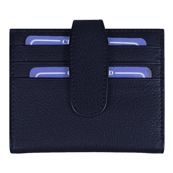 Держатель банковских карт Leather Road, тёмно-синий