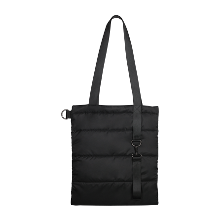 Шоппер Superbag Bubble, с магнитной кнопкой (черный)