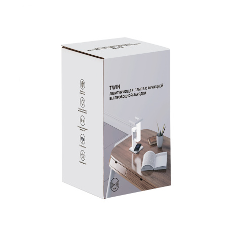 Левитирующая настольная лампа "Twin" с функцией беспроводной зарядки Левитирующая настольная лампа "Twin" с функцией беспроводной зарядки