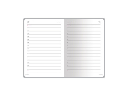 Ежедневник недатированный А5 Sidney Nebraska, бордовый (золотой обрез, золотые уголки)