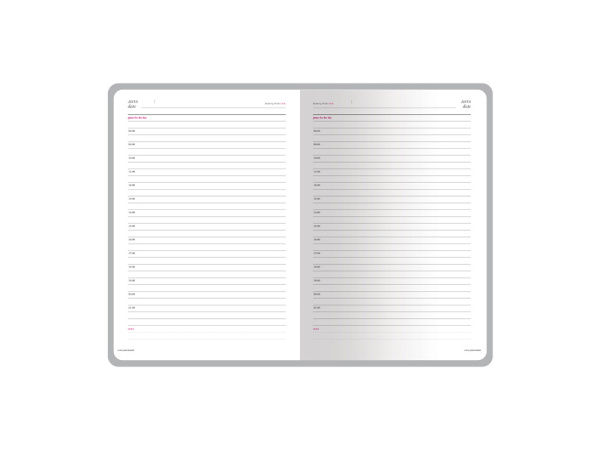 Ежедневник недатированный А5 Sidney Nebraska, бордовый (золотой обрез, золотые уголки)