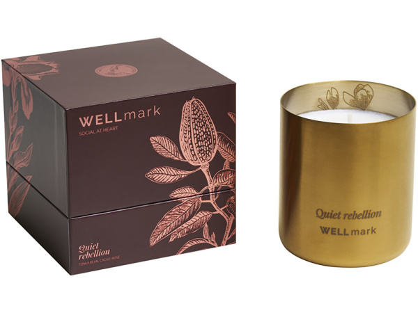 Ароматическая свеча Wellmark Quiet Rebellion - Золотой