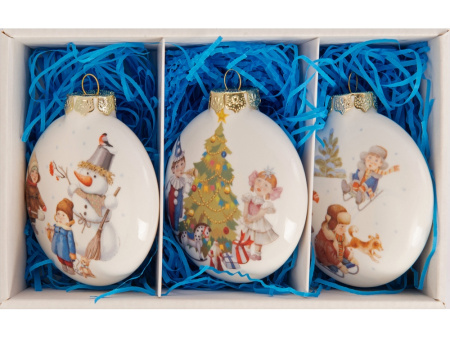 Набор новогодних игрушек, 3 шт