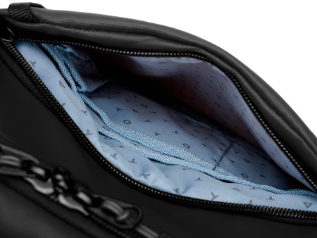 Рюкзак TORBER РИТМ, черный, полиэстер 900D с PU покрытием, 45 х 32 х 20 см