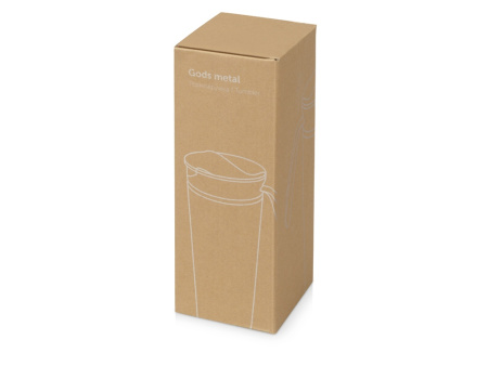 Термокружка Годс металл 470мл, белый