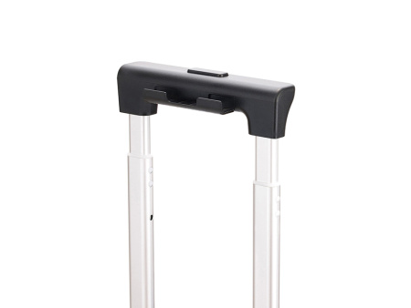 Чемодан TORBER БАЙКАЛ, тёмно-серый металлик, поликарбонат, 37,5 x 20 х 54 см, 37 л