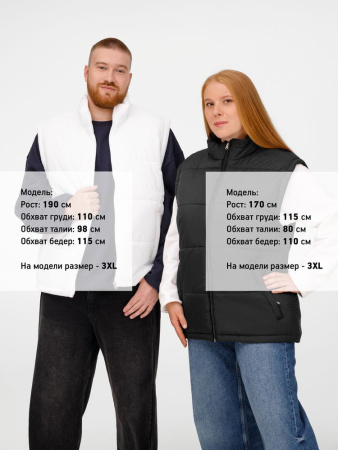 Жилет Kama черный, размер 4XL