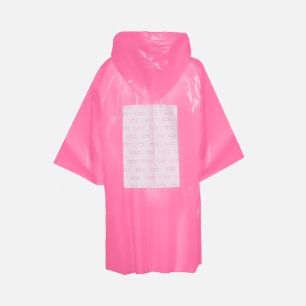 Дождевик-плащ CloudTime с печатью в один цвет на заказ