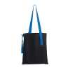 Шоппер Superbag black (чёрный с голубым)