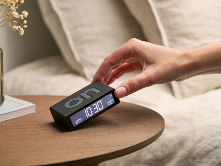 Часы настольные Flip Mini, черный